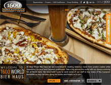 Tablet Screenshot of 1600bierhaus.com